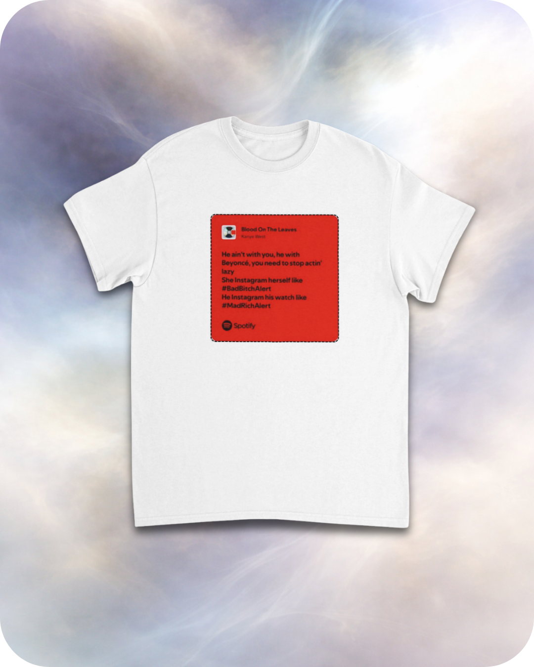 blood on the leaves tee