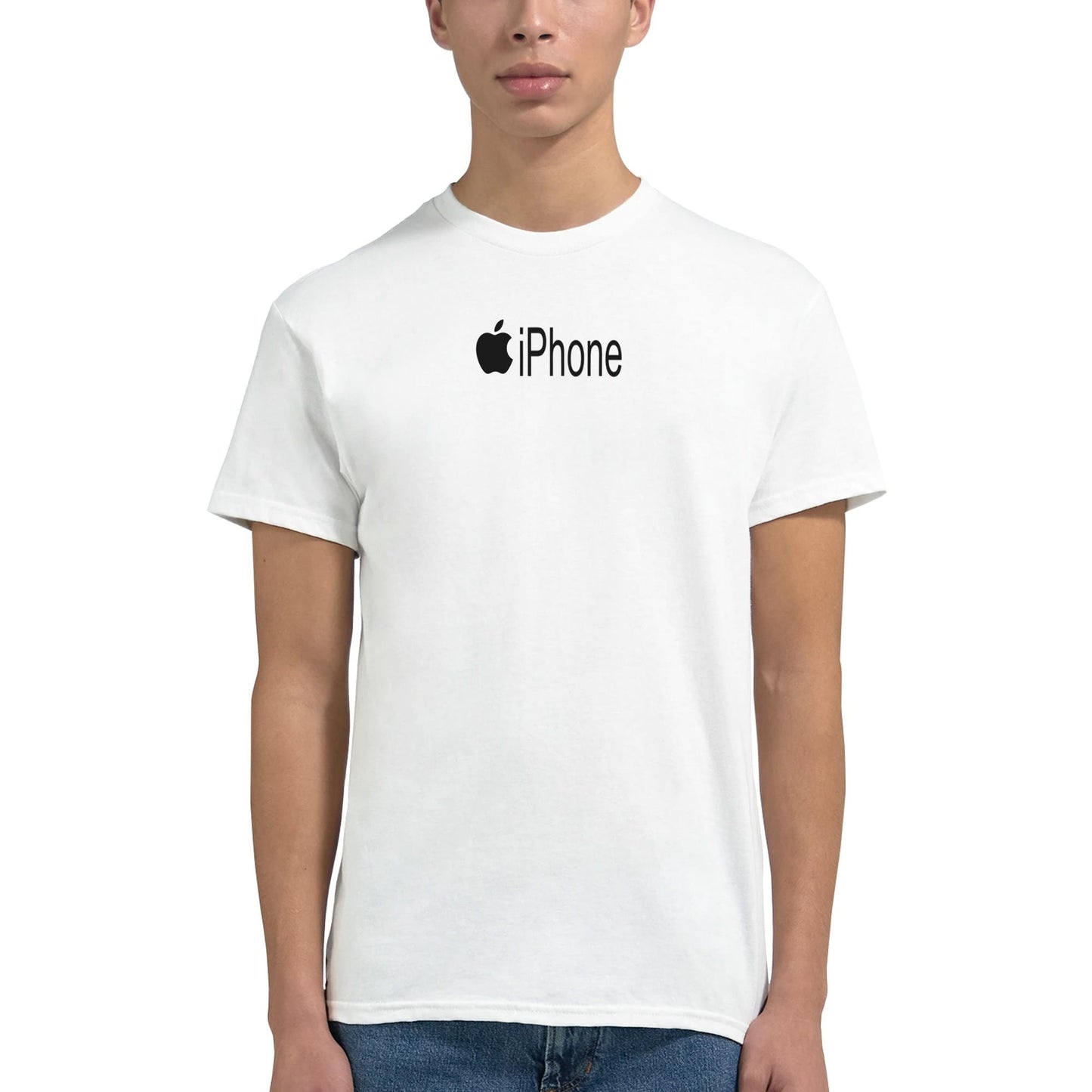 iPhone white tee