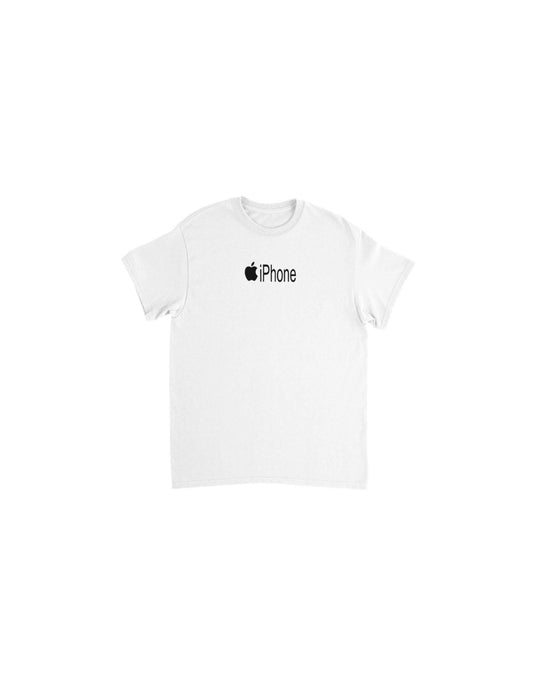 iPhone white tee