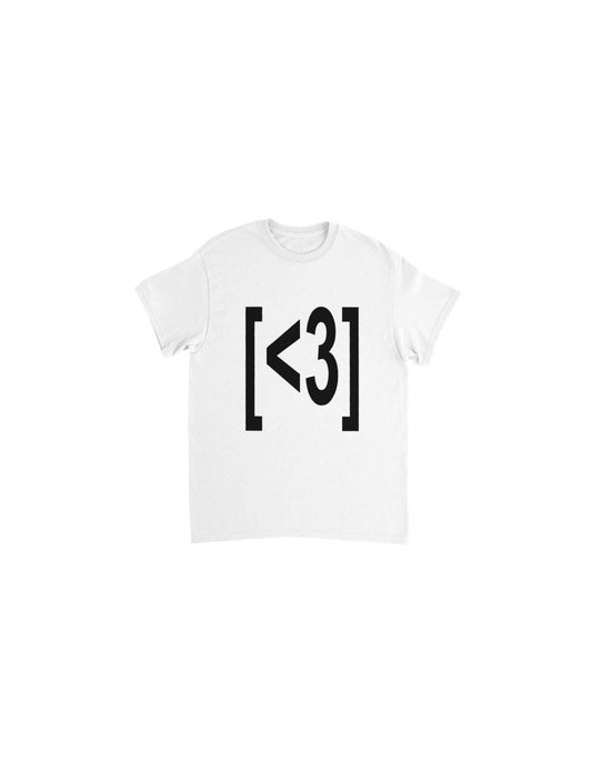 text heart tee