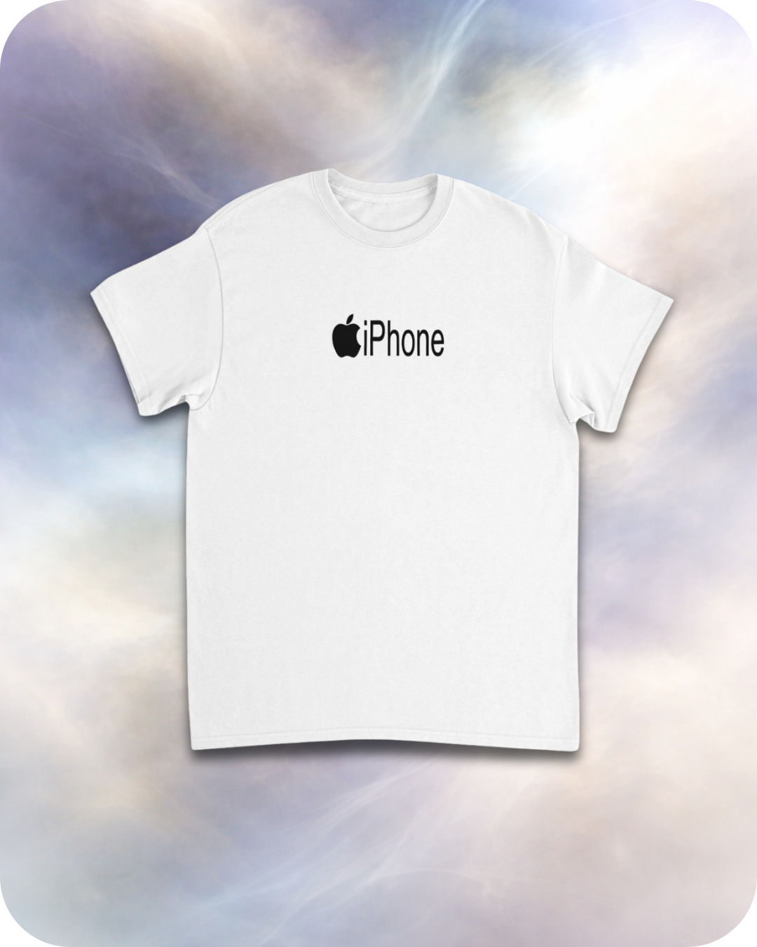 iPhone white tee
